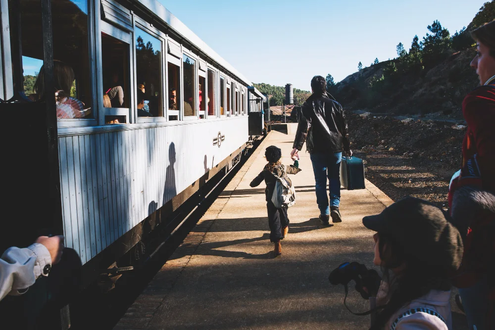 Vintage steam locomotive at a Cornish Railway Society railtour event