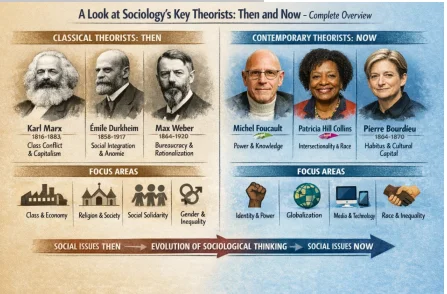 A Look at Sociology's Key Theorists, Then and Now: Complete Overview